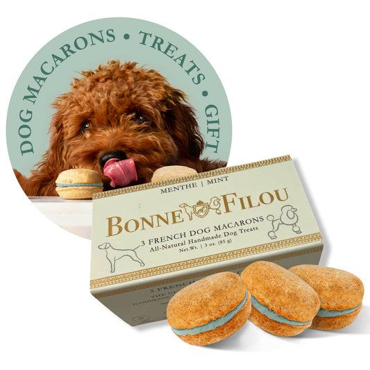 Dog Macarons - 3 Pack: Birthday Cake