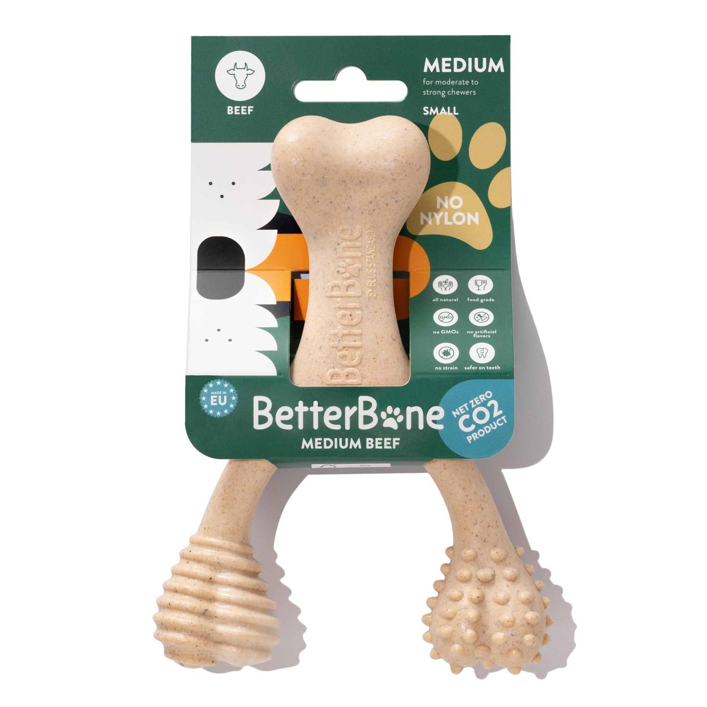 BetterBone MEDIUM - Natural, No Nylon, Softer Than Nylon ECO: Natural Venison / SMALL