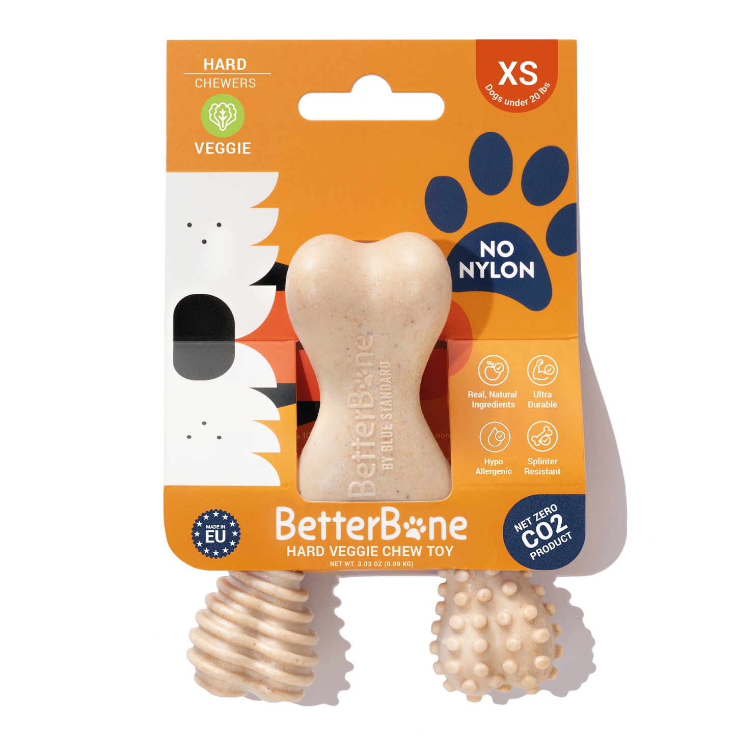 BetterBone Wishbone Plant Based Chew Toy - MINI SIZE: Moderate / Beef / Mini