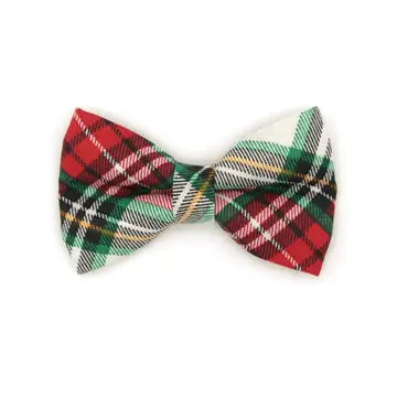 Holiday Plaid Bow Tie for Cats + Small Dogs