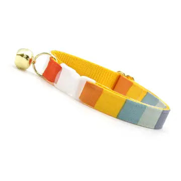 Carousel Striped Rainbow Cat Collar