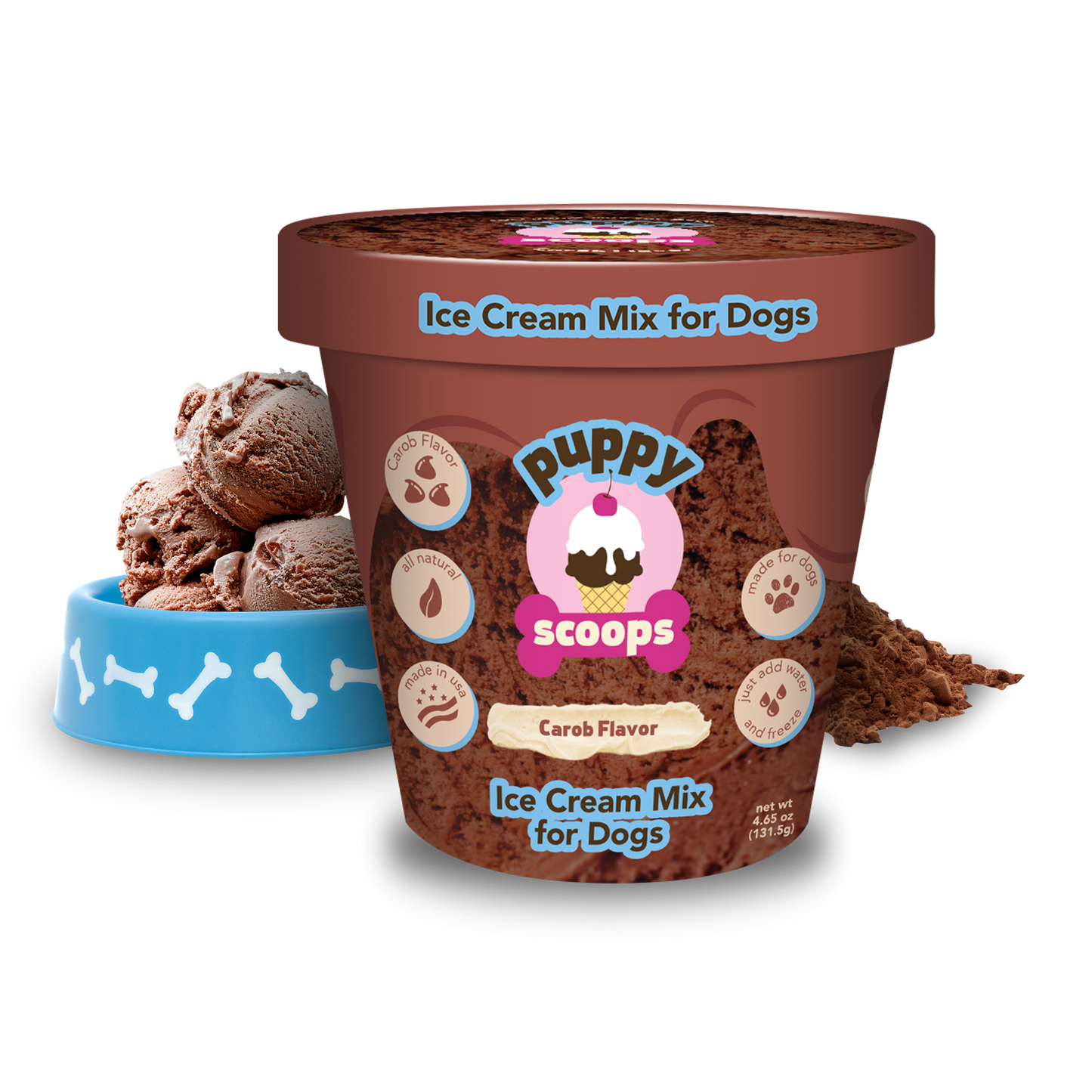 Puppy Scoops Ice Cream Mix for Dogs: Maple Bacon / 4.65 oz