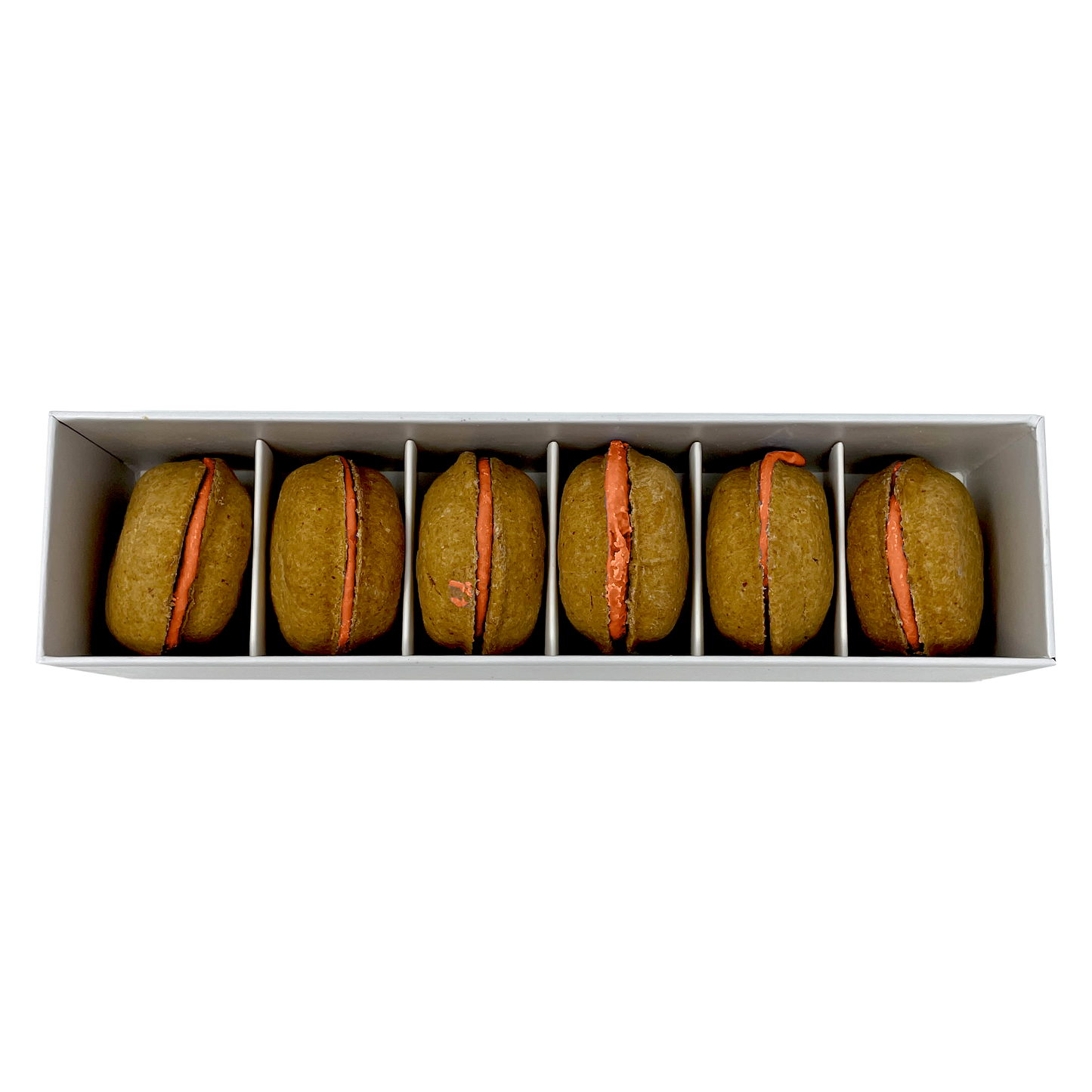 Dog Macarons - 6 Pack: Pumpkin