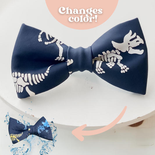 Color Changing Dinosaur Dog Bow