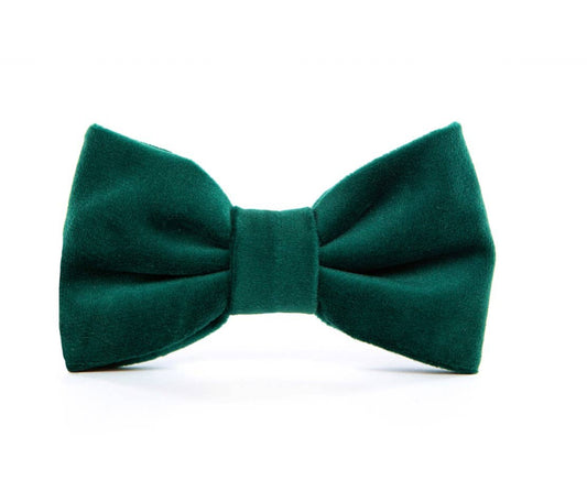 Forest Green Velvet Bow Tie