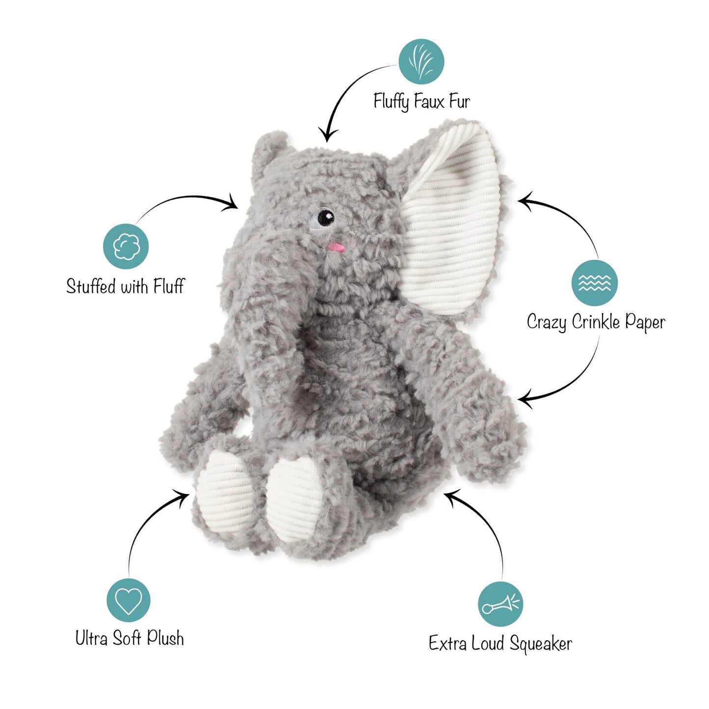 LOVE YOU A TON PLUSH DOG TOY