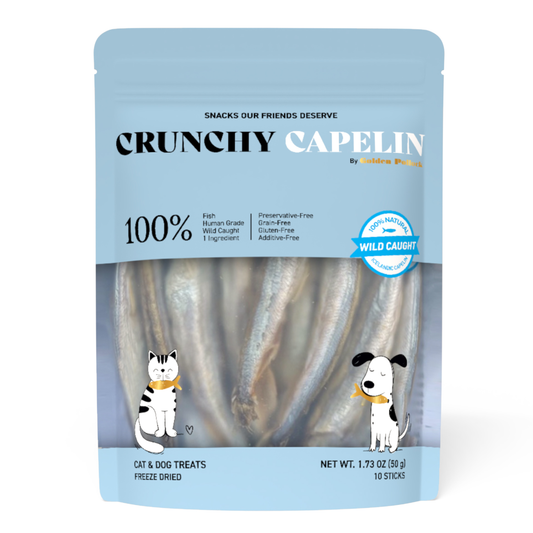 Crunchy Capelin Dog + Cat Treats