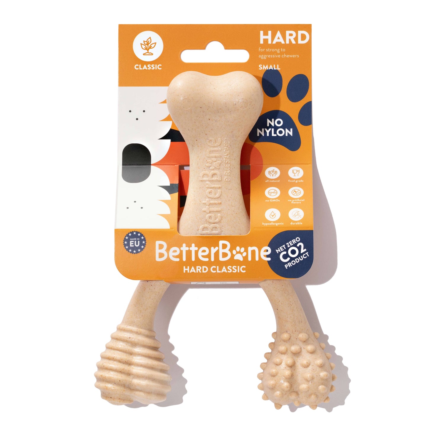 BetterBone HARD -Durable, All-Natural, No Nylon, Sustainable: Natural Venison / SMALL