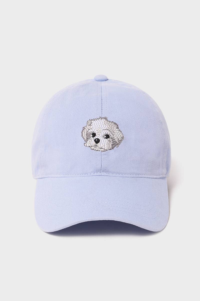 Needlepoint Maltese Baseball Cap