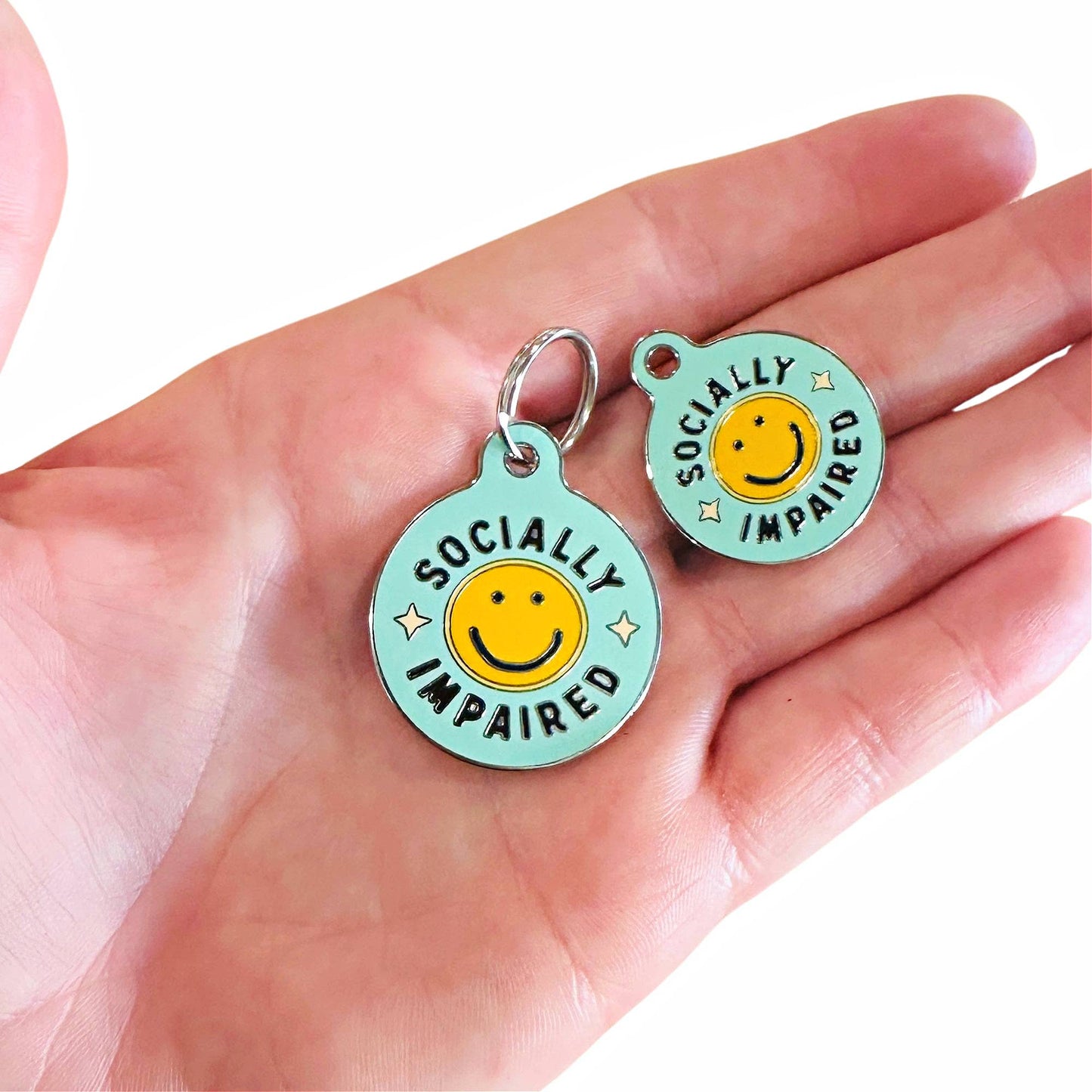 Dog Tag Scannable QR Code - Socially Impaired