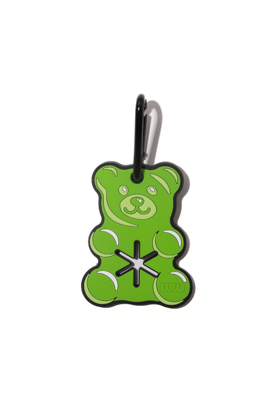 Green Gummy Bear Poopy Loop® Used Dog Waste Bag Holder