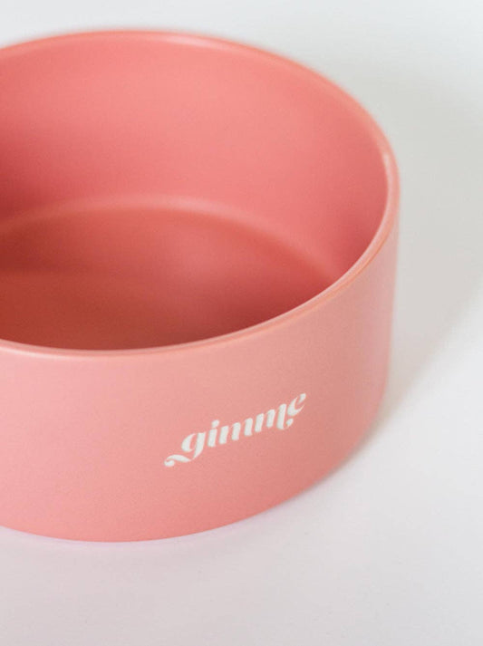 Gimme Ceramic Dog Bowl