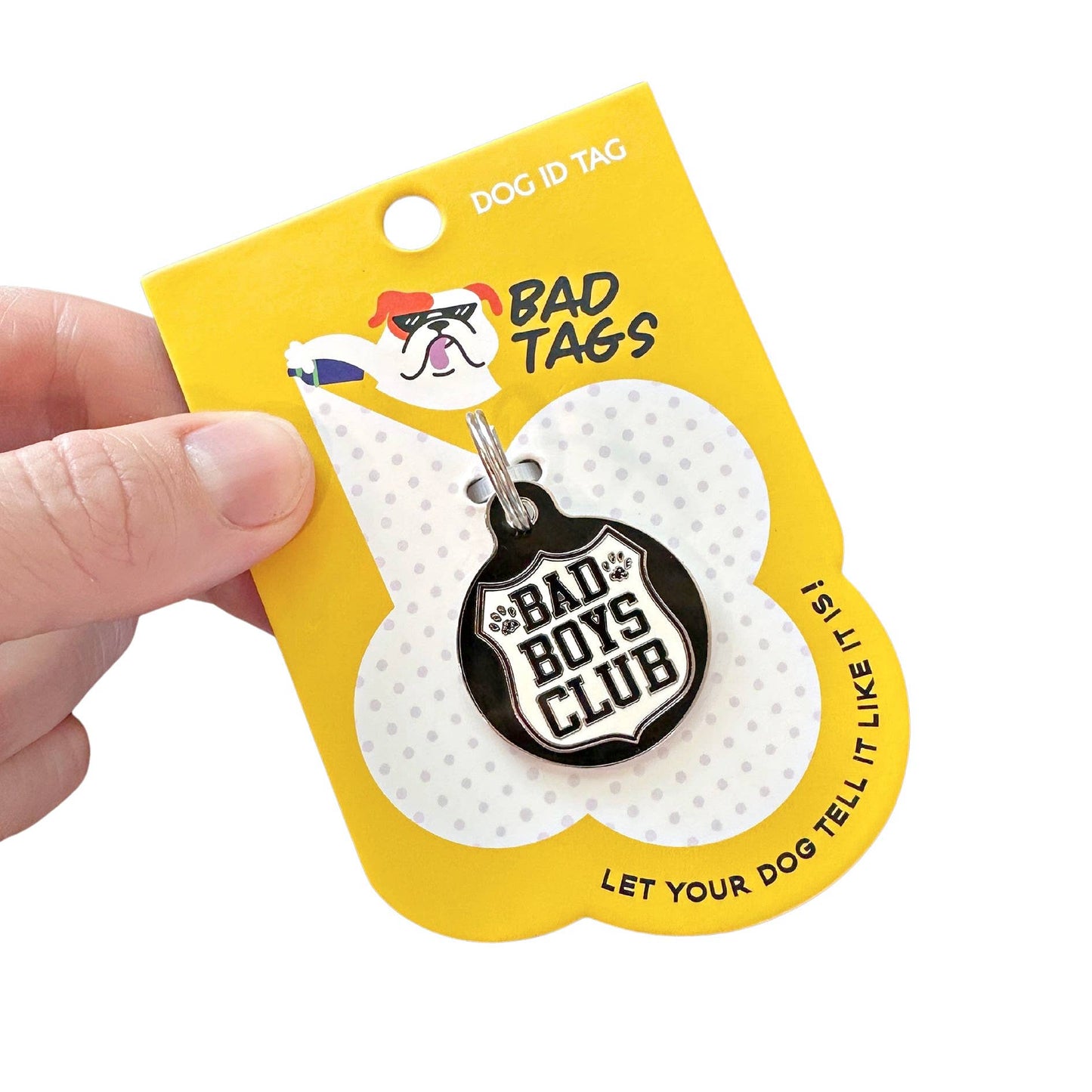 Dog ID Tag with Personalized QR Code - Bad Boys Club